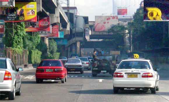 エドサ通りで見かけた個人タクシー